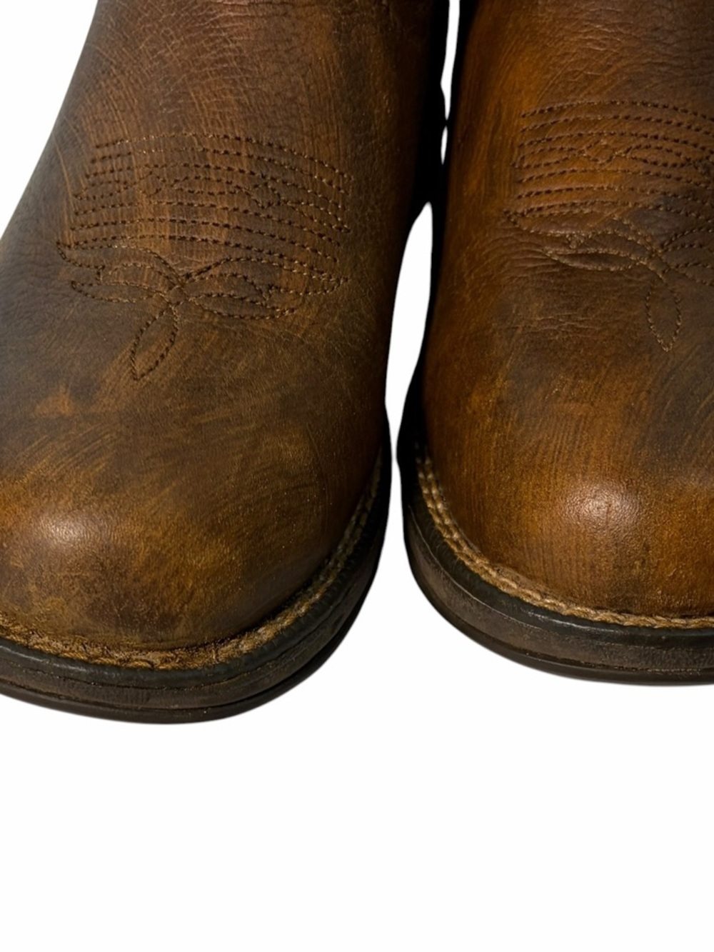 Ariat Men’s Anthem Round Toe Shortie Copper Western Boots Sz - Picture 2 of 3